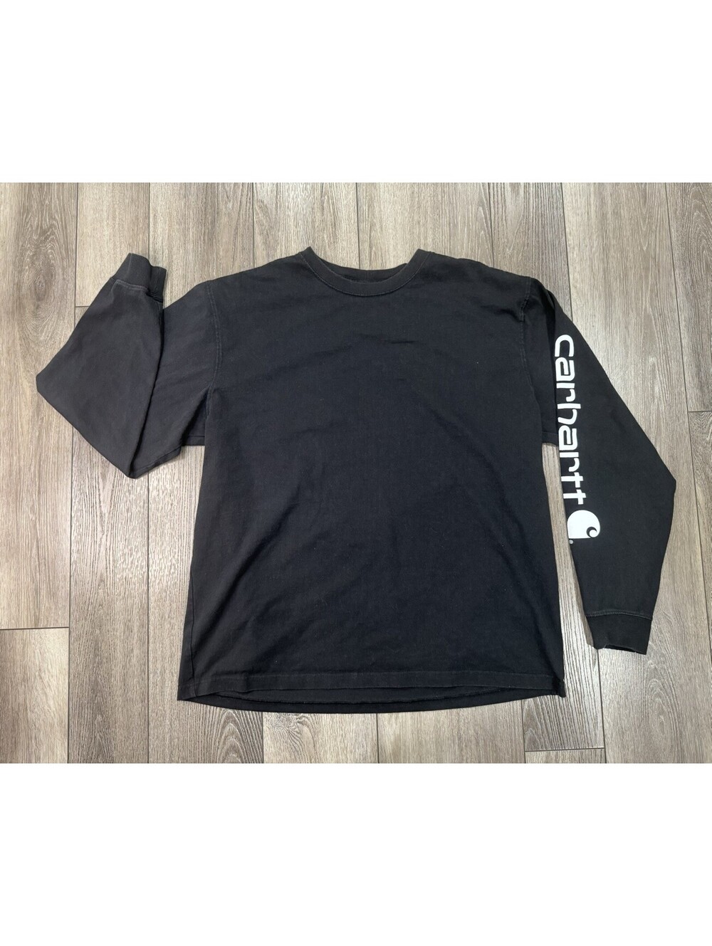 Carhartt Men's K231 Workwear Long-Sleeve Graphic Logo T-Shirt Size Large